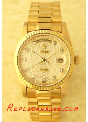 Rolex Réplica Day Date-Gold