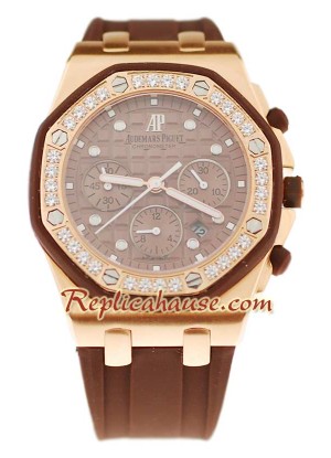 Reloj Suizo Audemars Piguet Royal Oak Offshore con correa de caucho