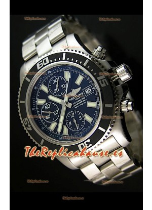 Breitling SuperOcean Abyss Réplica Suiza – REPLICA ESPEJO – 44 mm con marcadores blancos     