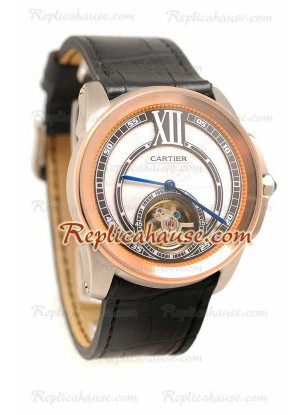 Calibre de Cartier Flying Tourbillon Reloj Réplica