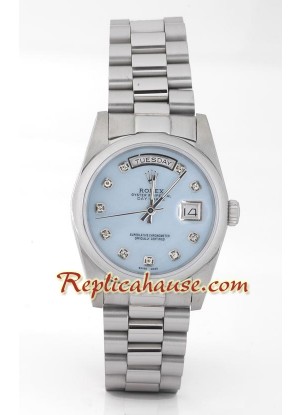 Rolex Réplica Day Date Silver