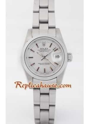 Rolex Réplica Datejust - Silver- Dama -
