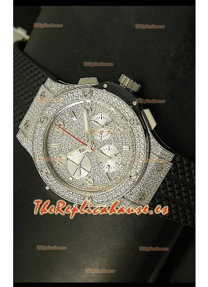 Hublot Edición Big Bang Bling, Reloj Réplica Suiza - Caja de Titanio