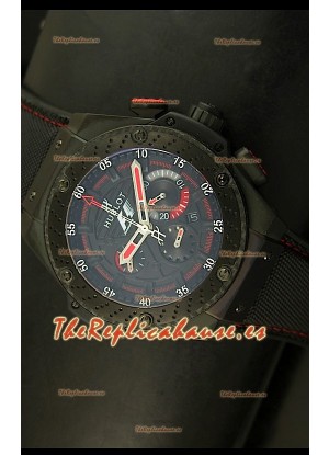 Hublot Big Bang King Power Formula 1, Reloj Suizo caja con recubrimiento PVD, réplica escala 1:1
