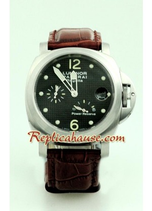 Panerai Luminor Regatta Bateria de Reserva Pam222 Reloj Suizo