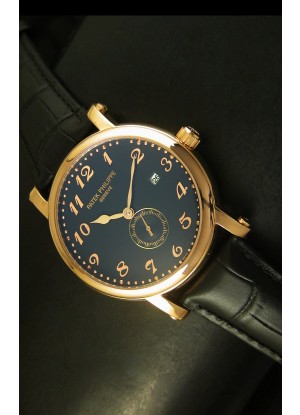 Patek Philippe Calatrava Reloj con Movimiento Japonés en Oro Rosado