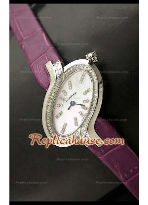 Delices De Cartier Réplica Reloj Señoras con Correa Penk