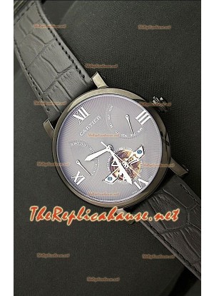 Cartier Calibre Tourbilon Reloj Japonés con Esfera Gris 