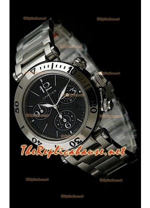 Cartier Pasha Seatimer Reloj Réplica - Carcasa Suiza con Movimiento Japonés