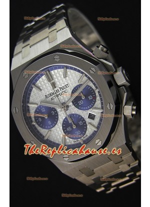 Audemars Piguet Royal Oak Reloj Réplica Suizo Cronógrafo, Dial Blanco, Correa de Acero