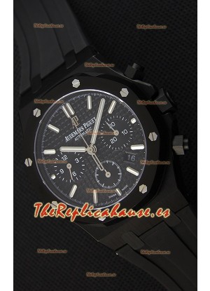 Audemars Piguet Royal Oak Reloj Réplica Suizo Cronógrafo Dial Negro