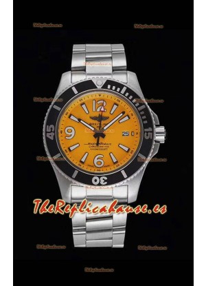 Breitling Superocean Automatic 44 Steel - Dial Amarillo Reloj Réplica a Espejo 1:1