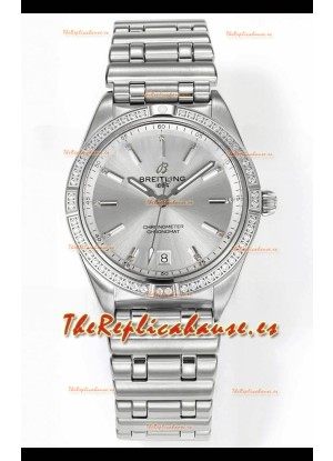 Breitling Chronomat 36MM Acero Inoxidable Casing Reloj Réplica Espejo 1:1 Dial Acero