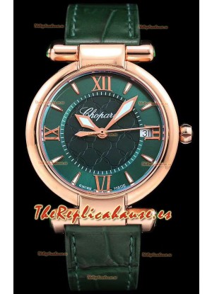 Chopard Imperiale Dial Blanco Reloj Réplica Suizo Automático Caja en Oro Rosado Acero 904L
