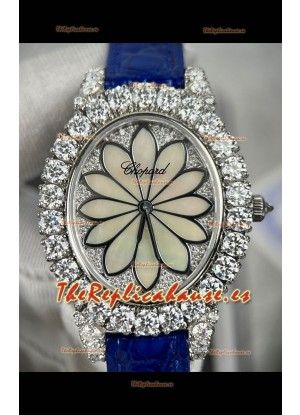Chopard Super Clone L'Heure du Diamant Mossanites Reloj Caja Acero 34MM
