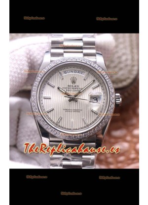 Rolex Day Date Presidential Acero 904L 40MM - Dial Acero Calidad a Espejo 1:1