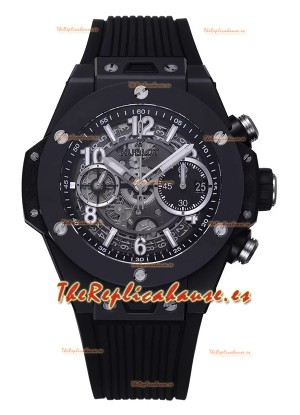 Hublot Big Bang Unico Caja de Cerámica Negra Edición Reloj Réplica a Espejo 1:1