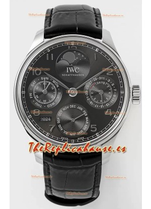 IWC Portuguese Calendario Perpetuo Reloj Suizo Acero 904L REF. IW503301