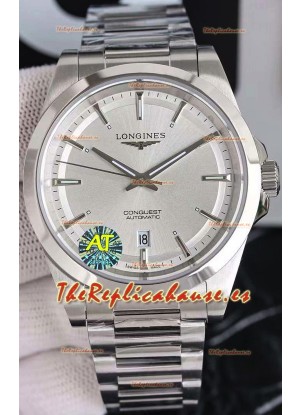Largoines Conquest Automatic Steel Dial Automatic Watch in Steel Casing