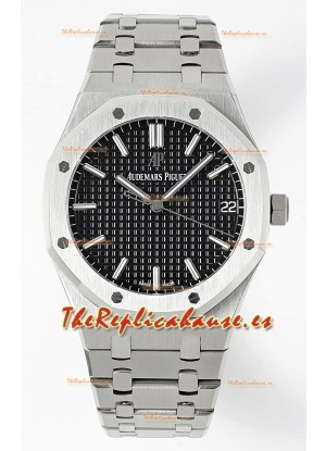 Audemars Piguet Royal Oak 15500 41MM Dial Negro Reloj Réplica a Espejo 1:1 Dial Negro Acero 904L Movimiento Calibre 4302