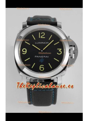 Panerai Luminor Base Logo PAM00774 Dial Negro en Calidad Espejo 1:1 - Acero 904L en Correa de Lona