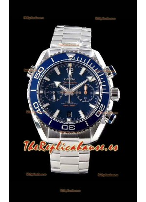 Omega Planet Ocean 600M Chronograph Reloj Réplica Suizo a Espejo 1:1 Acero 904L Dial Azul