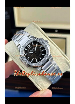 Patek Philippe Nautilus Super Clone 7010 32MM Réplica Espejo 1:1 Dial Negro 