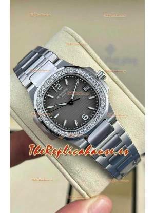 Patek Philippe Nautilus Super Clone 7010 32MM Réplica Espejo 1:1 Dial Gris 