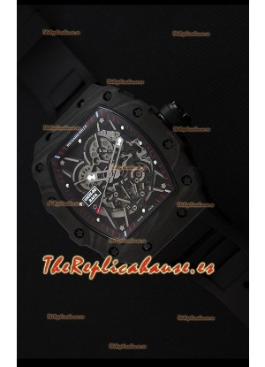 Richard Mille RM35-2 Rafael Nadal Caja de Carbón Forjado con Correa Negra