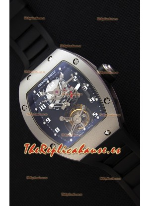 Richard Mille RM001 Evolution Tourbillon Reloj Réplica Suizo con Caja Mate satinado con cuentas