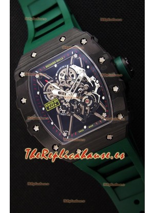 Richard Mille RM35-01 Rafael Nadal Caja de Carbón Forjado con Correa Verde