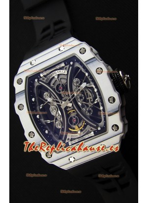 Richard Mille RM53-01 Pablo Mac Donough Caja de Carbón color Blanco Reloj Réplica Suizo