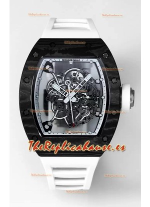 Richard Mille RM055 Caja Carbono Negro Reloj Superclone 1:1 Genuino Tourbillon