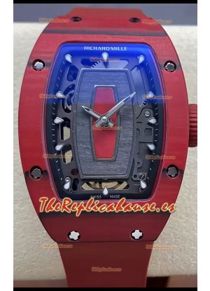 Richard Mille RM07 Caja Carbono Roja Superclone 1:1 Reloj Réplica Suiza 
