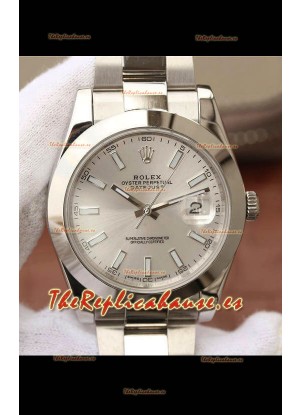 Rolex Datejust 41MM Movimiento Cal.3135 Reloj Réplica Suiza en Acero 904L / Dial Acero
