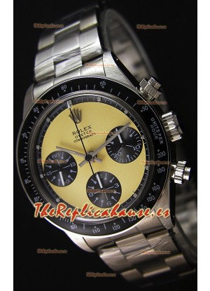 Rolex Daytona Vintage REF 6264 Off- Dial Blanco Reloj Réplica Suizo- Reloj de Acero 904L