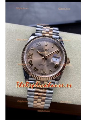Rolex Datejust 126234-0027 36MM Replica Suiza en Acero 904L en Dial Oro Réplica a Espejo 1:1