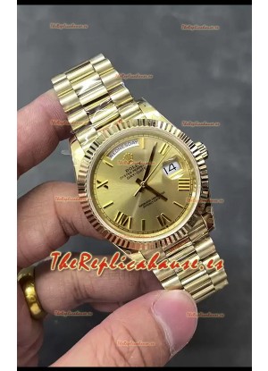 Rolex Day Date Presidential Oro Rosado 18K Reloj 40MM - Dial Oro Calidad Espejo 1:1
