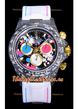 Rolex Daytona DiW Motley Lady Unique Caja de Carbono Forjado Reloj Réplica Suizo