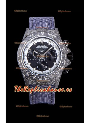 Rolex Daytona DiW Edición "Cream Invert" Caja de Carbono Forjado Réplica a Espejo 1:1