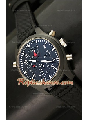 IWC Top GunEdición Superlume Completamente de Cerámica - Reloj de Reproducción Escala 1:1