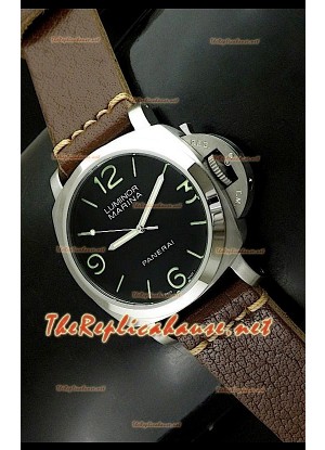 Panerai Lumenor Marena 44MM Reloj con Correa de Piel Ancha