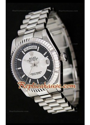 Rolex Daydate Réplica Japonesa con Esfera Dos Tonos