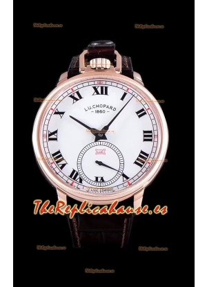 Chopard Louis-Ulysse The Tribute Reloj Suizo de Oro Rosado con Dial Blanco