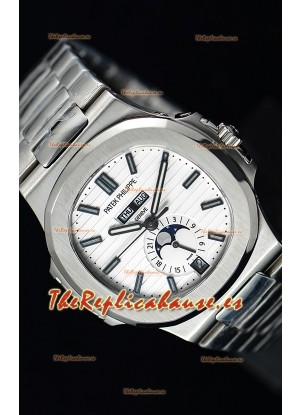 Patek Philippe Nautilus 5726A Reloj Suizo a Espejo 1:1 Dial Blanco