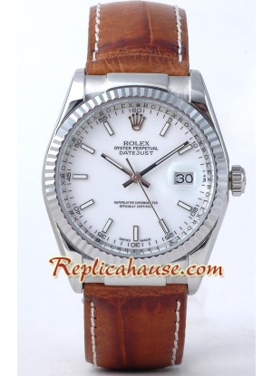 Rolex Réplica Datejust - Leather