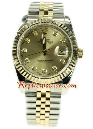 Rolex Datejust Dos Tonos Reloj Réplica