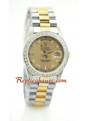 Rolex Réplica Day Date Dos Tonos