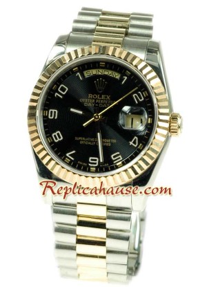 Rolex Réplica Day Date Dos Tonos Reloj Suizo