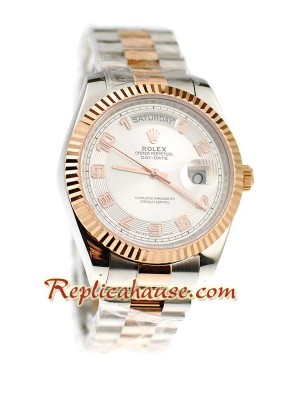 Rolex Réplica Day Date Dos Tonos Reloj Suizo
